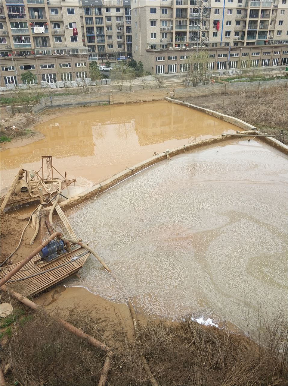 京山沉淀池淤泥清理-厂区废水池淤泥清淤